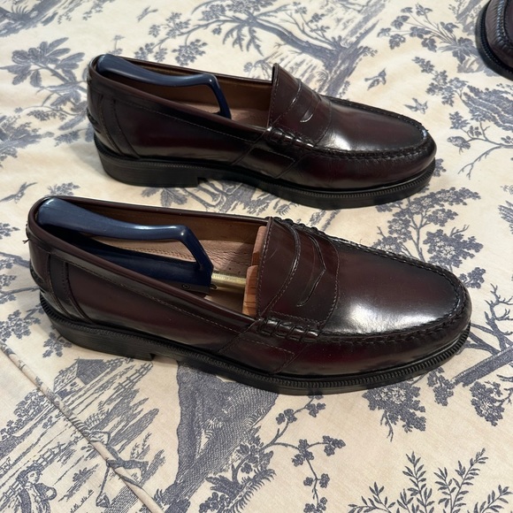 Men’s Nunn Bush, Leather Penny Loafer, Burgundy, Size 8 1/2 M